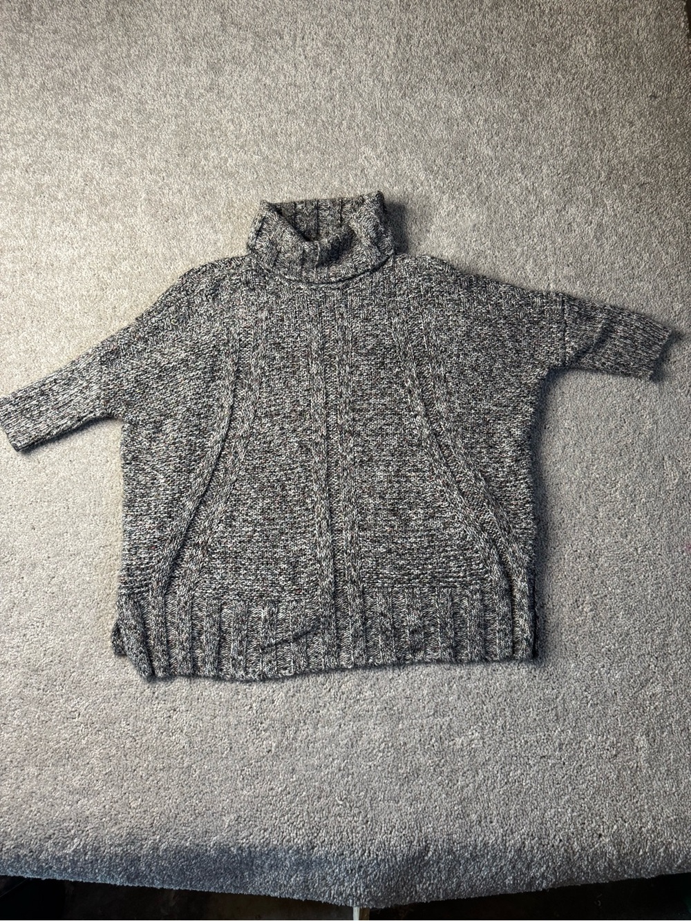 Matilda Jane Gray Marled Turtleneck Sweater